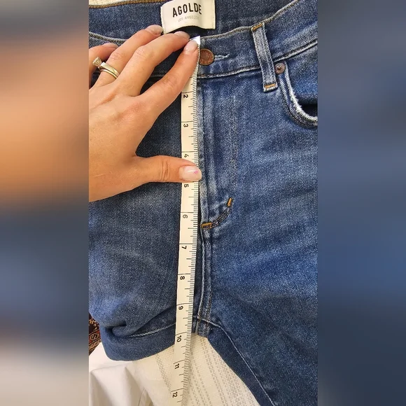 Agolde Jeans Women Size 25 Blue Sophie Style Slim Leg Mid Wash Denim - Picture 14 of 14